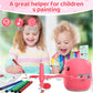 Drawing Robot for Kids with 150 Learning Cards and 17 Colorful Pens, Voice Interactive Educational Smart Art Painting Machine, Step-by-Step Drawing