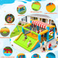 Whubefy Extra Large Bounce House for Big Kids 8-12 & 3-6 with 750W Blower