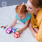 Set of 8 Dry Erase Dice 2x2 inches Multipurpose Colorful Write On Wipe Off Dry Erase Blocks Blank Dice to Draw Letters Numbers and Much More