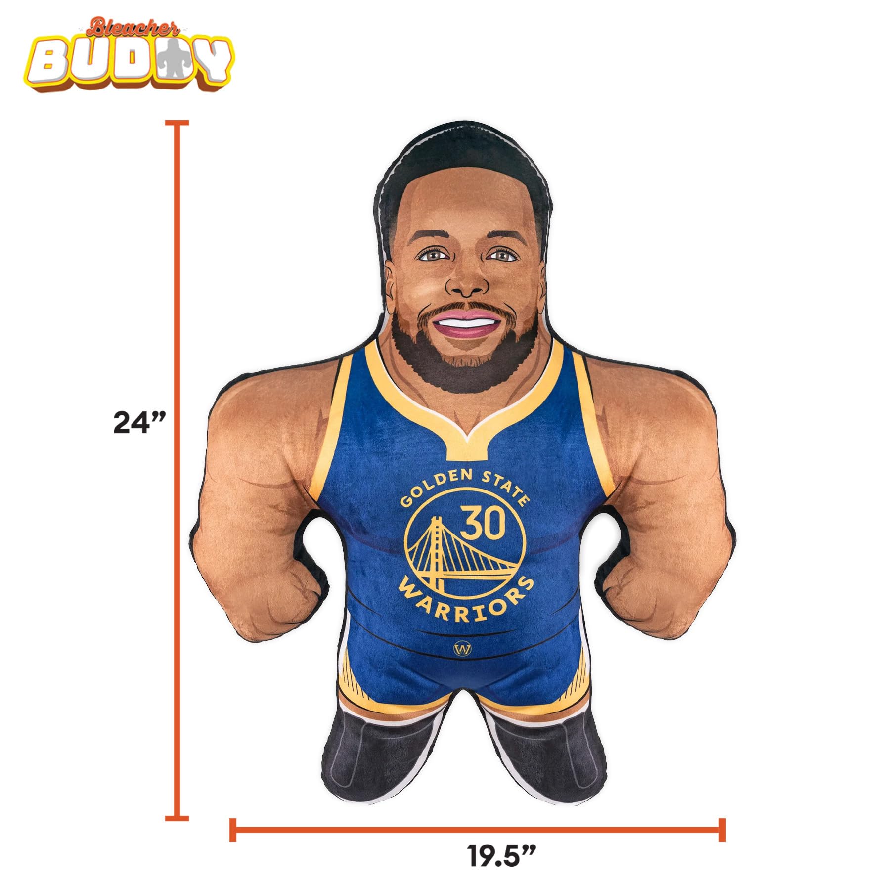 Bleacher Creatures Golden State Warriors Steph Curry 24" NBA Bleacher Buddy - Soft Plush Toy