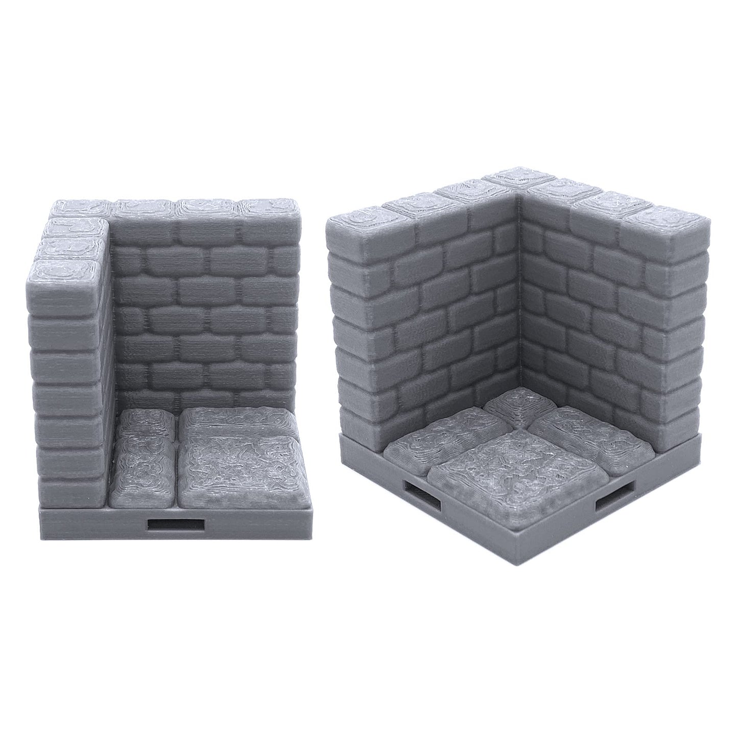 EnderToys Locking Dungeon Tiles - Masonry and Stone, Wargame Terrain for Tabletop 28mm Miniatures, 3D Printed Scenery
