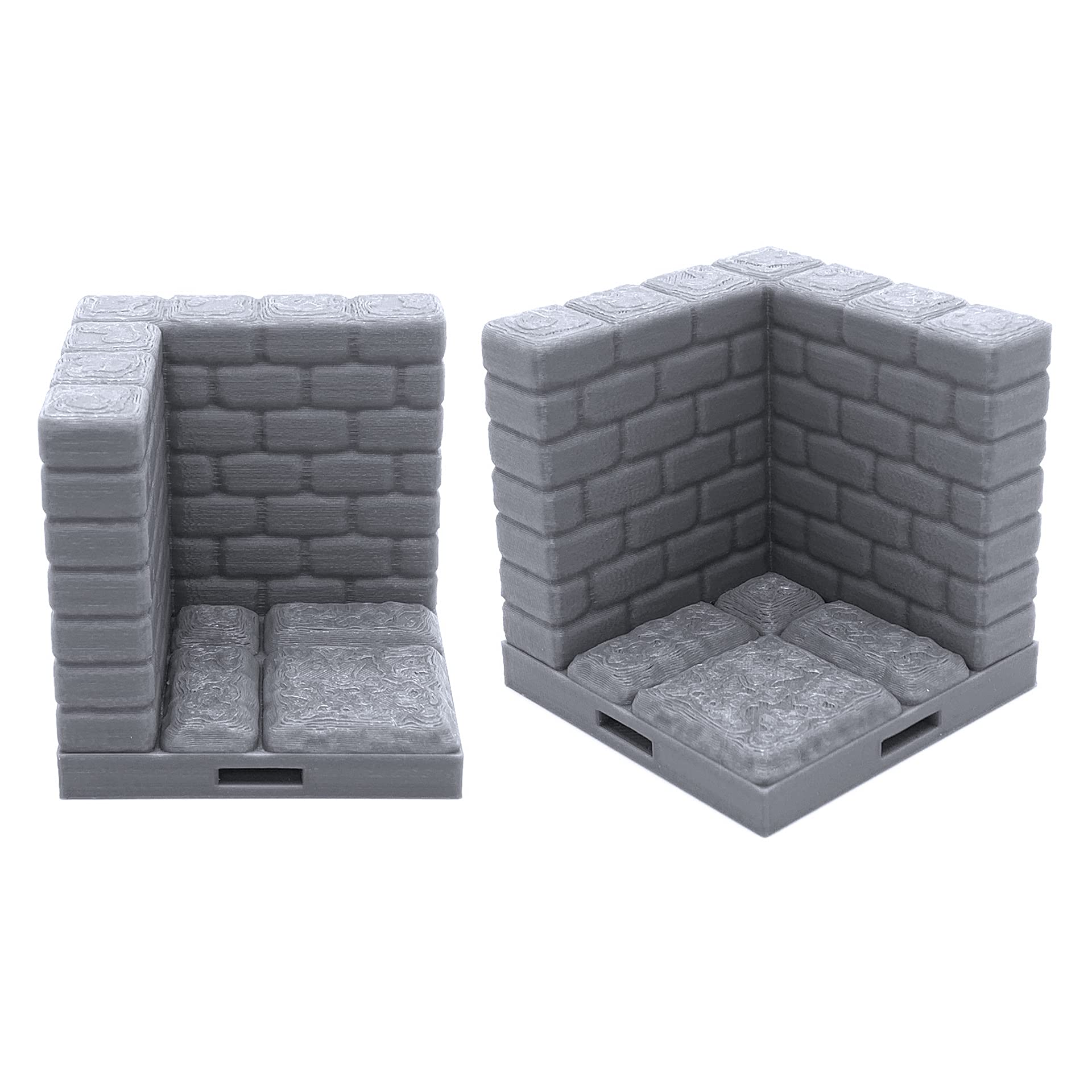EnderToys Locking Dungeon Tiles - Masonry and Stone, Wargame Terrain for Tabletop 28mm Miniatures, 3D Printed Scenery