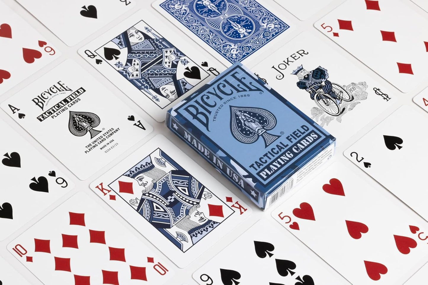 Bicycle Tactical Field Playing Cards, 1 Deck, Navy Blue or Special Ops Black (Colors May Vary)
