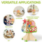 Monläurd® Montessori Wooden Tree Activity Center, Sensory Table & Busy Board for Toddlers 1-3, 4-Season Learning Activity Cube for Playroom & Daycare