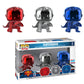 Funk Pop! DC Comics- Superman 3 Pack 2018 Fall Convention Exclusive Limited Edition Chrome