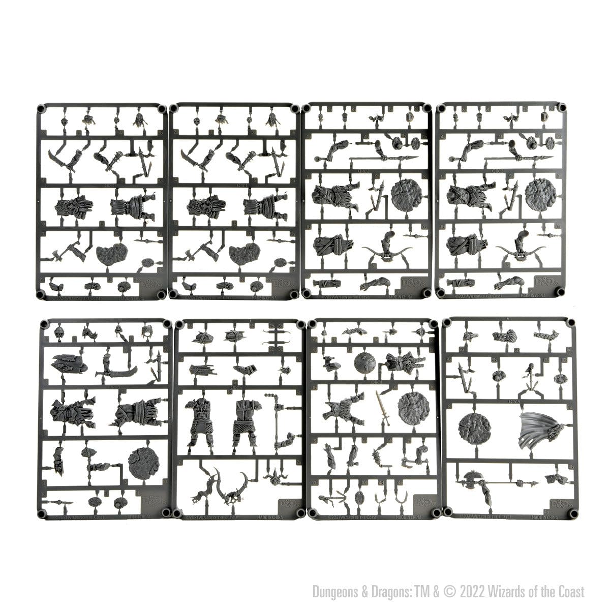 WizKids D&D Frameworks: Orcs - Unpainted and Unassembled