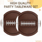 Football Party Supplies Kit,60Pcs 7Inch Football Paper Plates,Sport Themed Tableware Set Party Dessert Plates,for Football Gameday,Kids