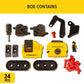 STANLEY Jr. Take Apart Cement Mixer Kit for Kids TT003-SY: Children’s 23 Piece Yellow STEM Construction Toy Truck with Figure Screwdriver Bolts, Ages