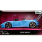 Pink Slips 1:24 W6 Porsche Carrera GT Die-Cast Car, Toys for Kids and Adults(Light Blue)