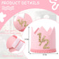 SYESQL Half Birthday Crown - 1/2 Birthday Hat for Baby Girls/Boys (Gold Pink)