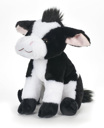 The Petting Zoo Cow Stuffed Animal Plushie, Gifts for Kids, Wild Onez Farm Animals, Cow Plush Toy 12 inches