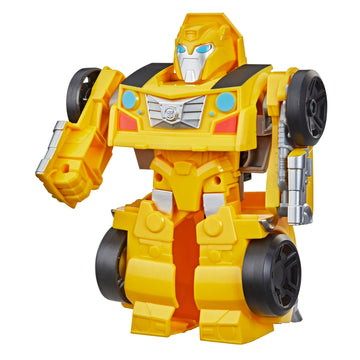 Transformers Rescue Bots Academy Bumblebee Converting Toy Robot, Playskool Heroes 6-Inch Collectible Action Figure Toy for Kids Ages 3 and Up (Amazon