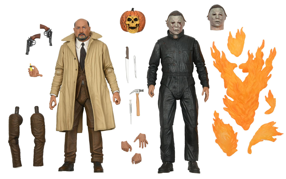 NECA - Halloween 2: Michael Myers & Dr Loomis Action Figure 2-Pack