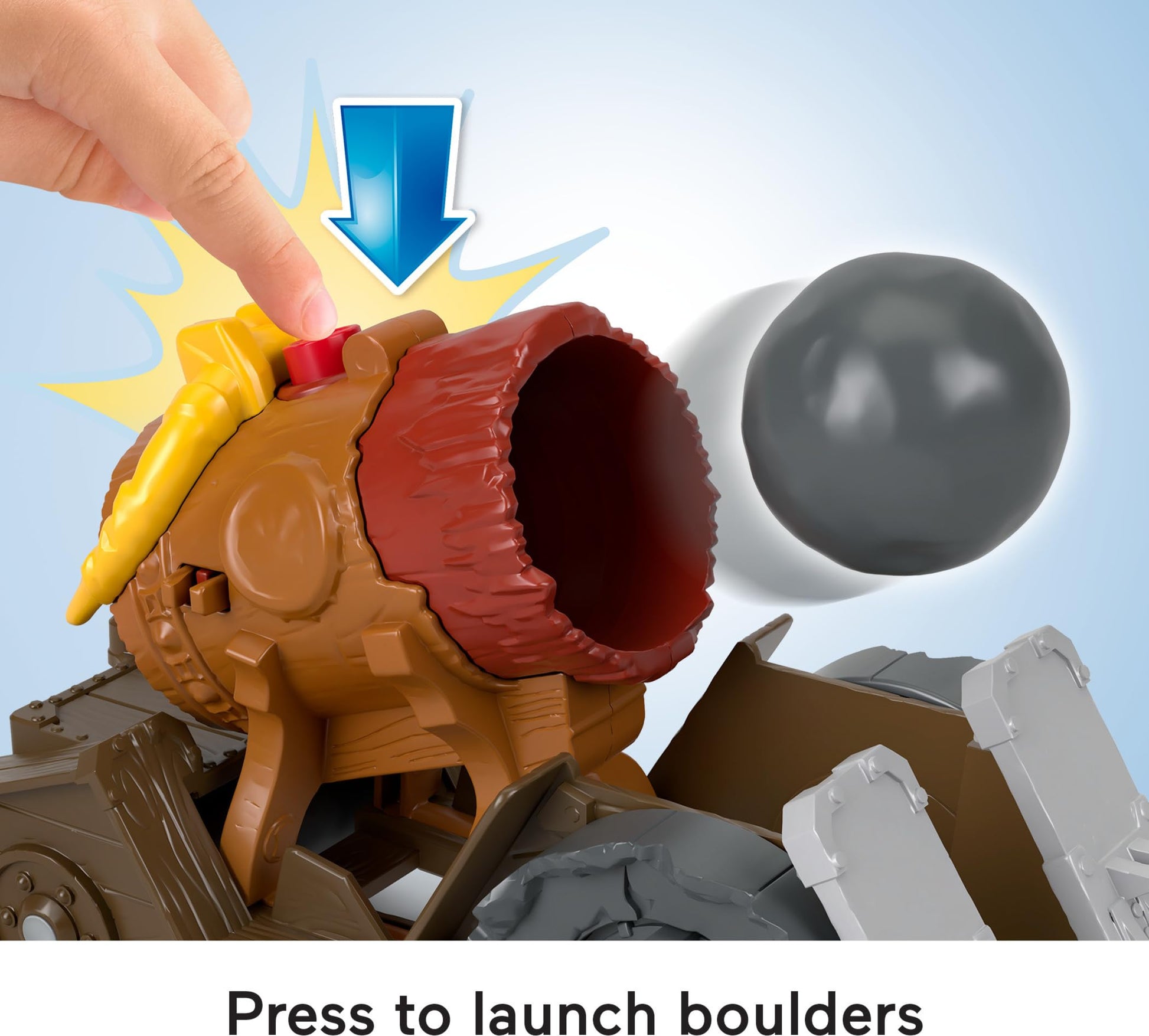 Fisher-Price Imaginext Preschool Toys Gorilla Cannon Launcher 4-Piece Poseable Figure Set for Pretend Play Kids Ages 3+ Years