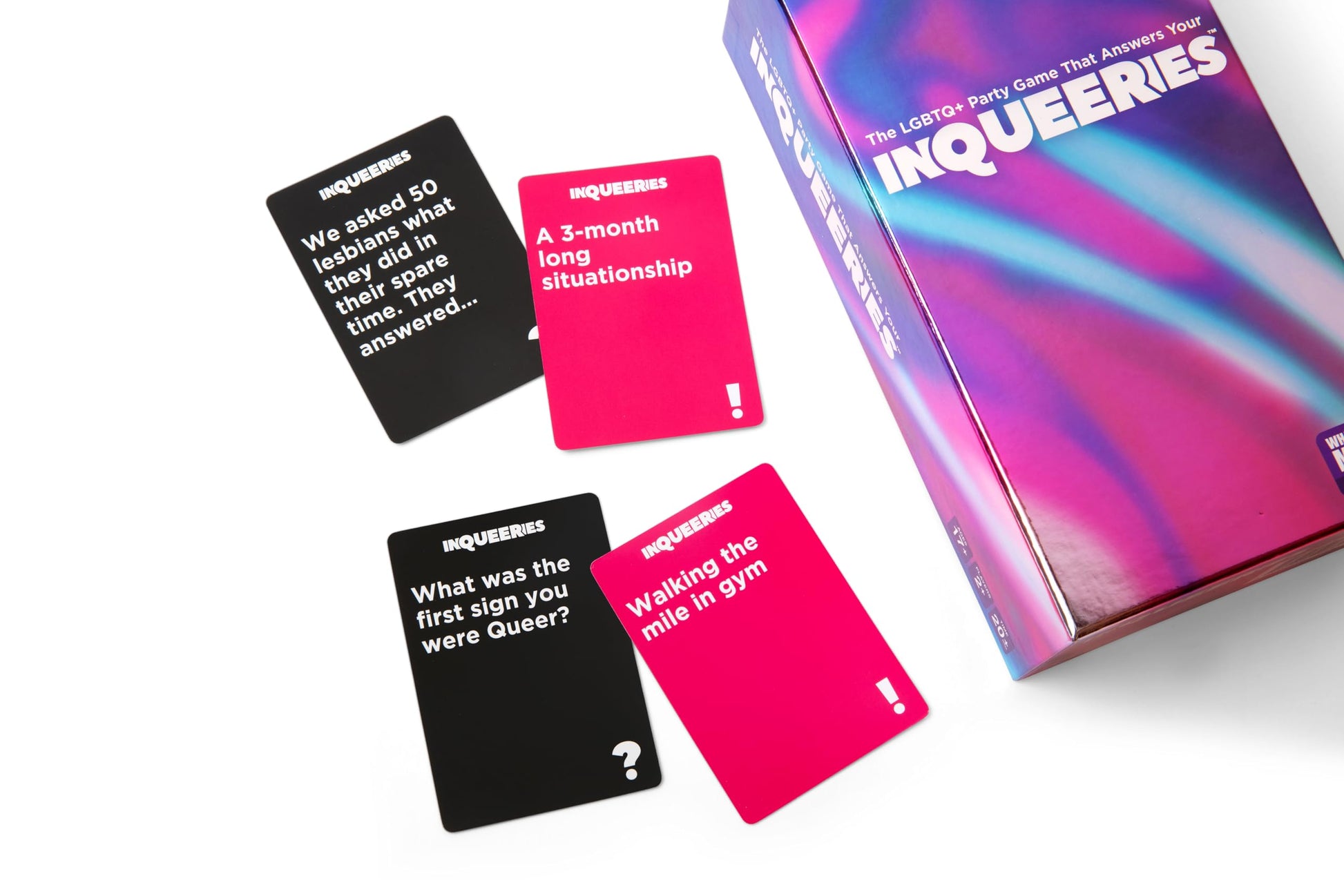InQueeries By Relatable, Adult Games for Game Night, LGBTQ Games and Card Games for Pride Social Gatherings, Appropriate for Ages 17+, Includes 450