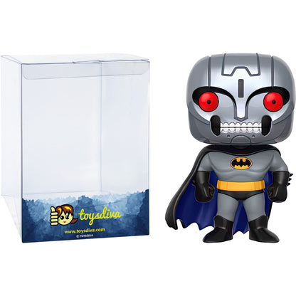 Funko B a t m a n [Robot] (Chase): P o p ! Heroes Vinyl Figurine Bundle with 1 Compatible 'ToysDiva' Graphic Protector (193-13645 - B/A)