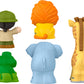 Fisher-Price Little People Go Wild Figure Pack - Safari Adventure 5-Piece Set with Lion, Elephant, Giraffe & Alligator | Jungle Animal Playset