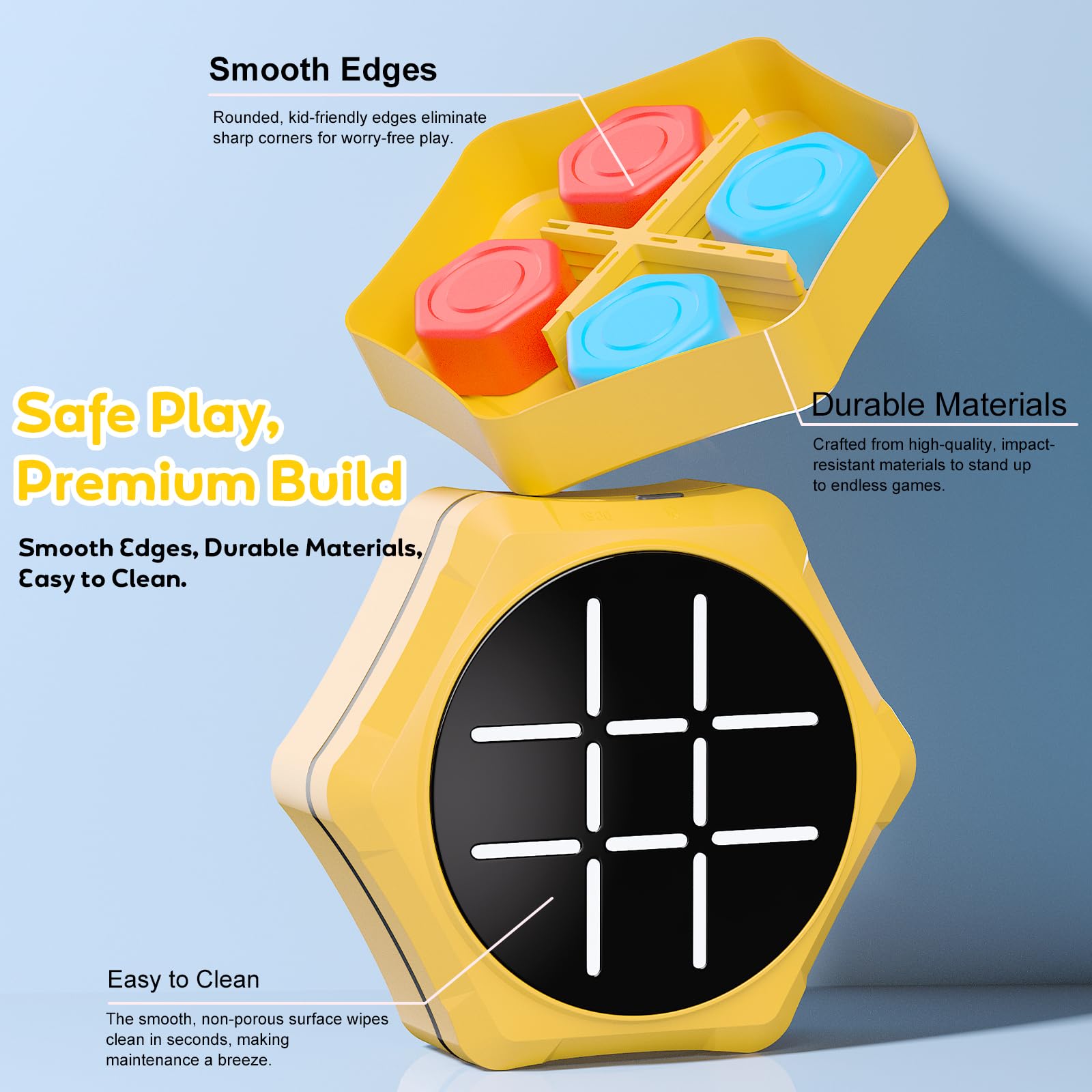 Tic Tac Toe Handheld Game Bolt : VORQXIN Digital Electronic Brain Teaser - 5 in1 Portable Mini Console Mute Function Travel Games for Car Ride,Unique