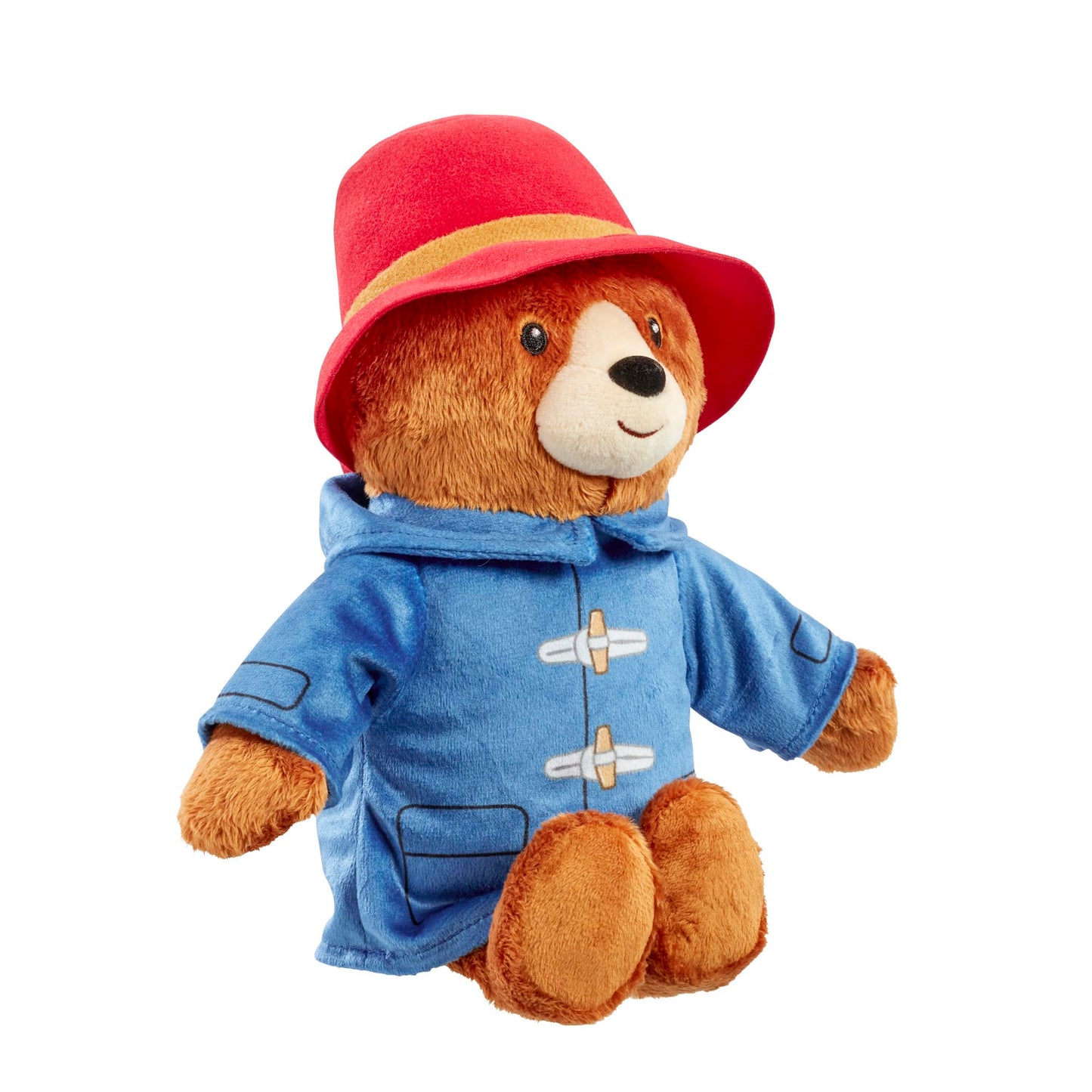 Mighty Mojo Paddington Bear Plush Doll - 10-Inch Standing, 8-Inch Sitting, Super Soft & Cuddly | Official Paddington in Peru Movie Toy - Embroidered