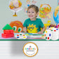 The Dreidel Company 12-Pack Mini Watercolor Paint Set For Kids and Toddlers, 5 Color Tray with Paint Brush Included, Birthday Party, Events