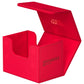 Ultimate Guard Sidewinder 80+, Deck Box for 80 Double-Sleeved TCG Cards, Red, Magnetic Closure & Microfiber Inner Lining for Secure Storage