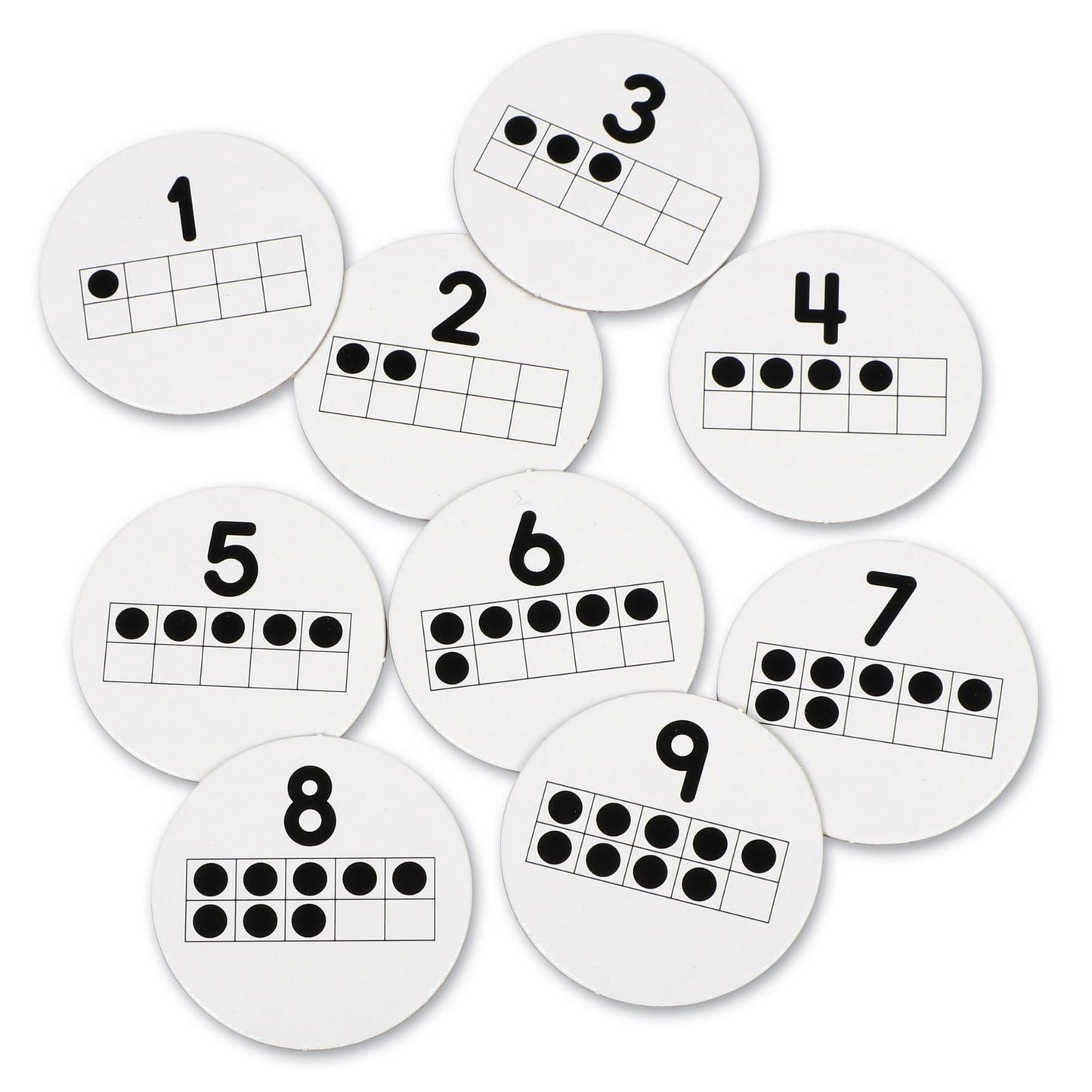 Learning Resources 10 on the Spot Ten Frame Game - Math Manipulatives, Board Games for Kids, Number Cards, Toddler Montessori Counters, STEM Toys
