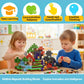 Wattlink Magnetic Building Blocks Set, 200 Pieces Pixel Style Construction Toys with Character Blocks, 0.8 Inch Cubes for Ages 3+, Non-Toxic