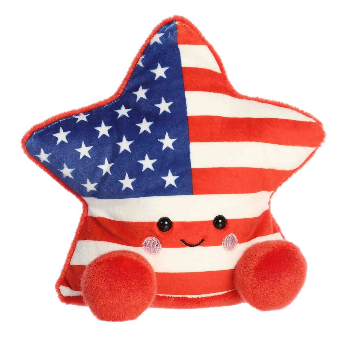 Aurora Palm Pals Party Sized 8.5" Americana Star Adorable Plush