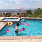 qinnsou 14 Pack Flamingo Inflatable Drink Holder Drink Pool Floats Cup Holder Floats Inflatable Floating Coasters Float Coaster for Pool Party Home