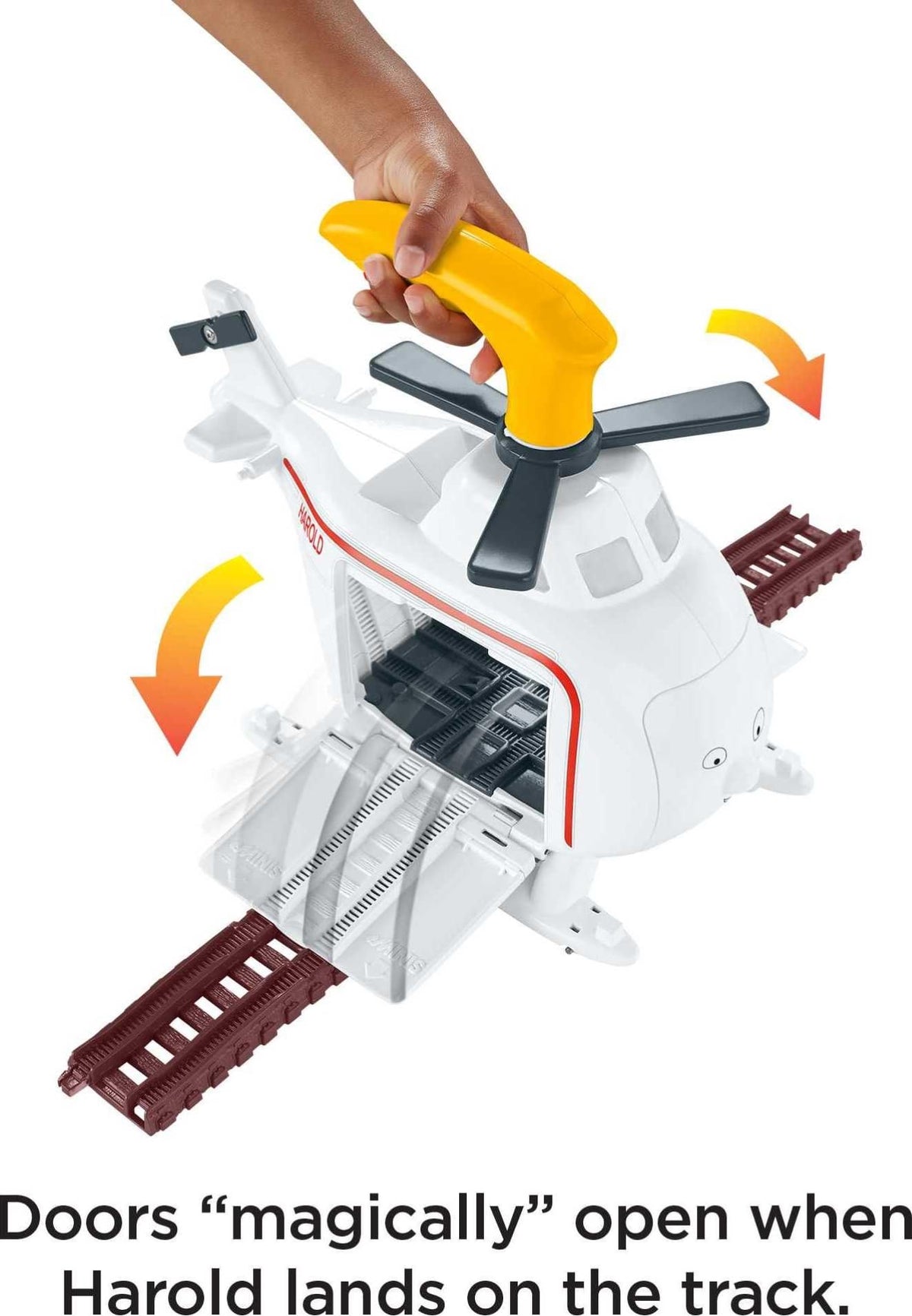 THOMAS & FRIENDS Press 'n Spin Harold, Toy Helicopter with Spinning propellers for Preschool Kids Ages 3 Years & Older