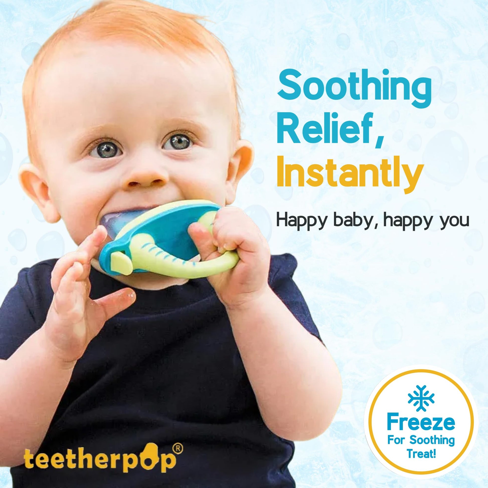 Teetherpop Fillable Freezable Teethers for Babies - Breastmilk Teether with Spill-Proof Sippy Slits - Teething Popsicle for Baby, Liquids & Purées