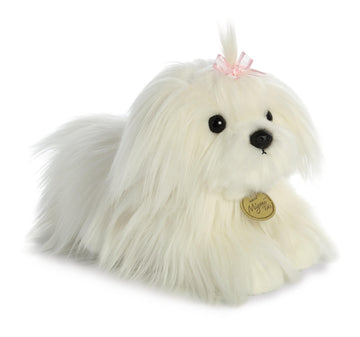 Aurora® Adorable Miyoni® Tots Maltese Puppy Stuffed Animal - Lifelike Details Make a Cherished Companion - Perfect for Decorating Bedrooms or