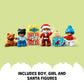 LEGO DUPLO Santa's Gingerbread House Building Set, Christmas Toy for 2 Year Old Boys and Girls, Includes Santa Claus Figure, Stocking Filler Idea