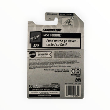 Hot Wheels - CARBONATOR - Real Bottle Opener - Fast Foodie - Blue - Earth Day - Ships Bubble Wrapped in a Box