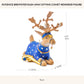 MACKENZIE-CHILDS Patience Brewster Dash Away Figurine, Christmas Home Decor, Sitting Comet Reindeer Figure