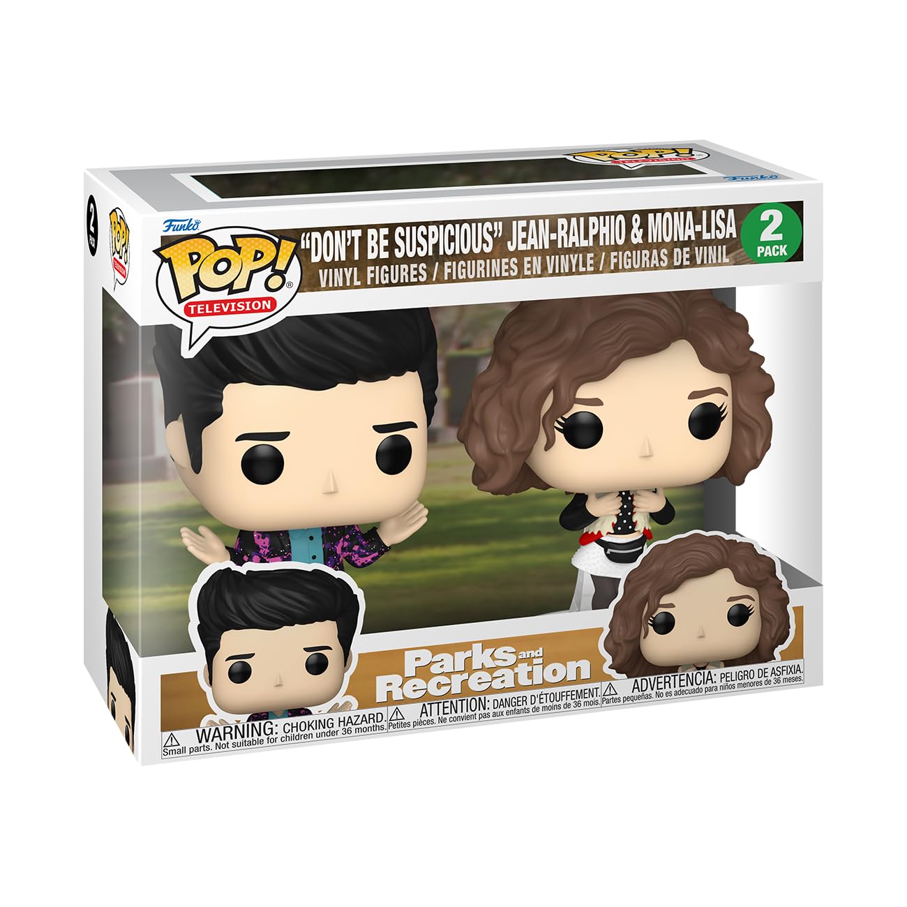 Funko POP! TV: Parks and Recreation - Mona & Jean-Ralphio Saperstein 2 Pack