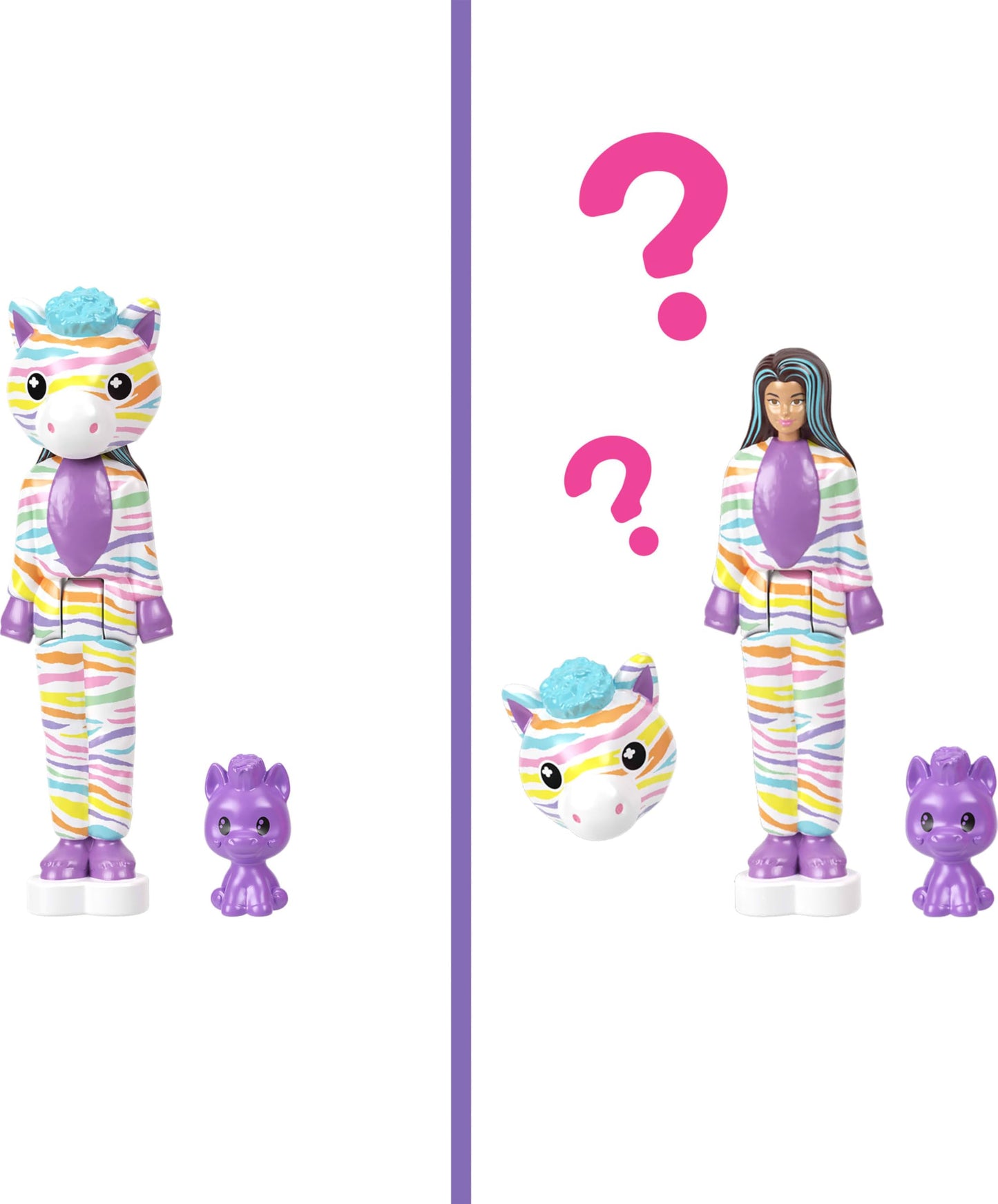 Barbie Mini Land 5 Dolls Reveal Pack, 1.5-inch Mini Dolls with Surprise Reveal & Sensory Play Piece (Styles May Vary)