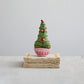 Creative Co-Op 5" L x 3" W x 10-1/2"H Handmade Wool Felt Tree w/Embroidery & Pom Poms, Multi Color ©