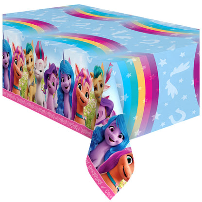 Treasures Gifted Officially Licensed My Little Pony Birthday Party Supplies - Pack of 3 Tablecloth 54in x 108in - My Little Pony Party Decorations
