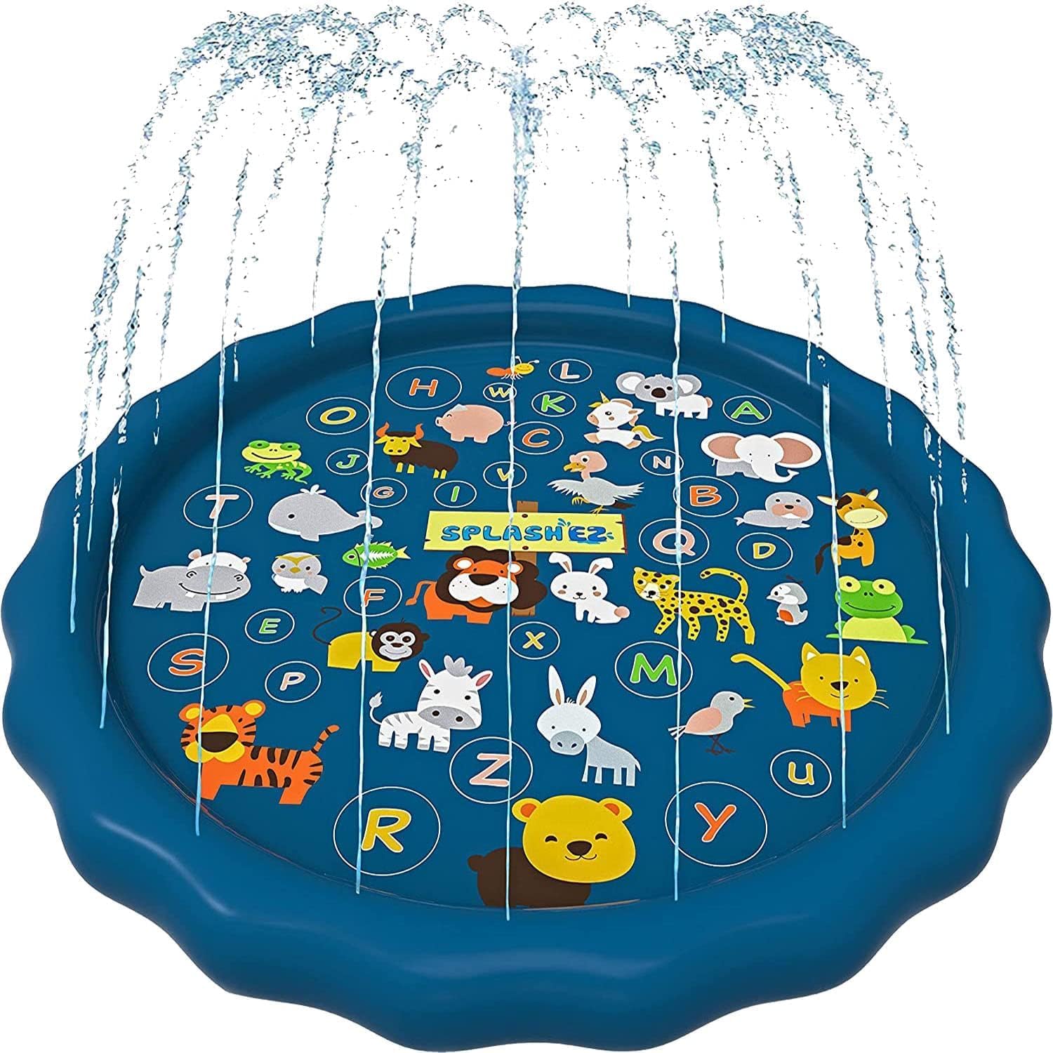 SplashEZ 3-in-1 Splash Pad, Sprinkler for Kids & Baby Pool for Learning