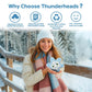 Thunderheads Snowflake Plush, Nature-Inspired Fun Plushie with Educational Card, Soft Collectible Decor,Sustainably Made Weather Gift for Winter Joy