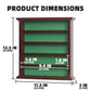 DisplayGifts Golf Ball Display Case Wall Rack Cabinet, NO Door, GB25 (Mahogany)