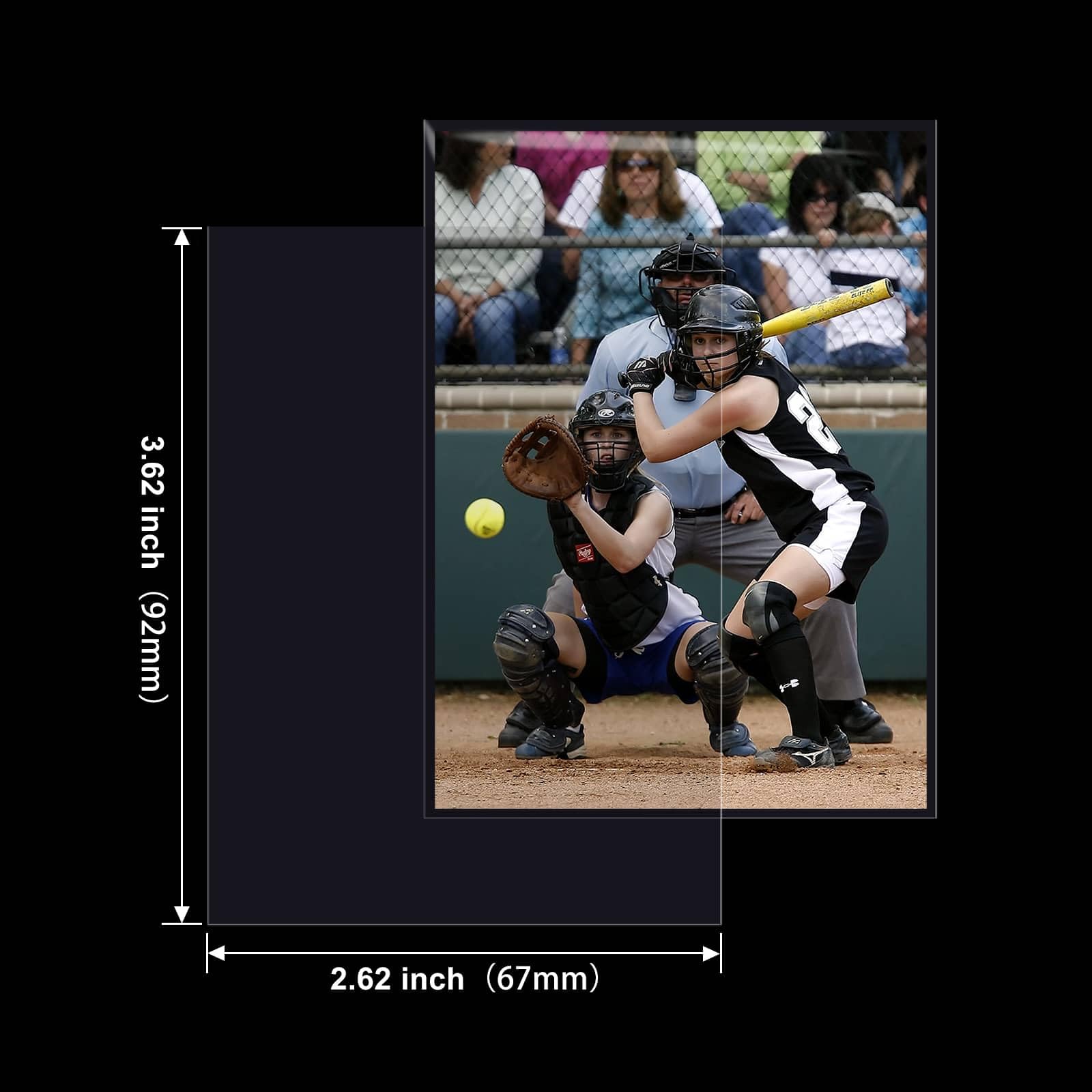 1000ct Soft Trading Card Sleeves - Clear Penny Sleeves, Toploaders for Trading Cards, Card Protector Sleeves for Standard Cards, Baseball Cards