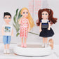 Lembani 5 Inch Mini Dolls - 10 Pcs Dollhouse People Set, Small Doll for Girls and Boys, Doll House Accessories Birthday