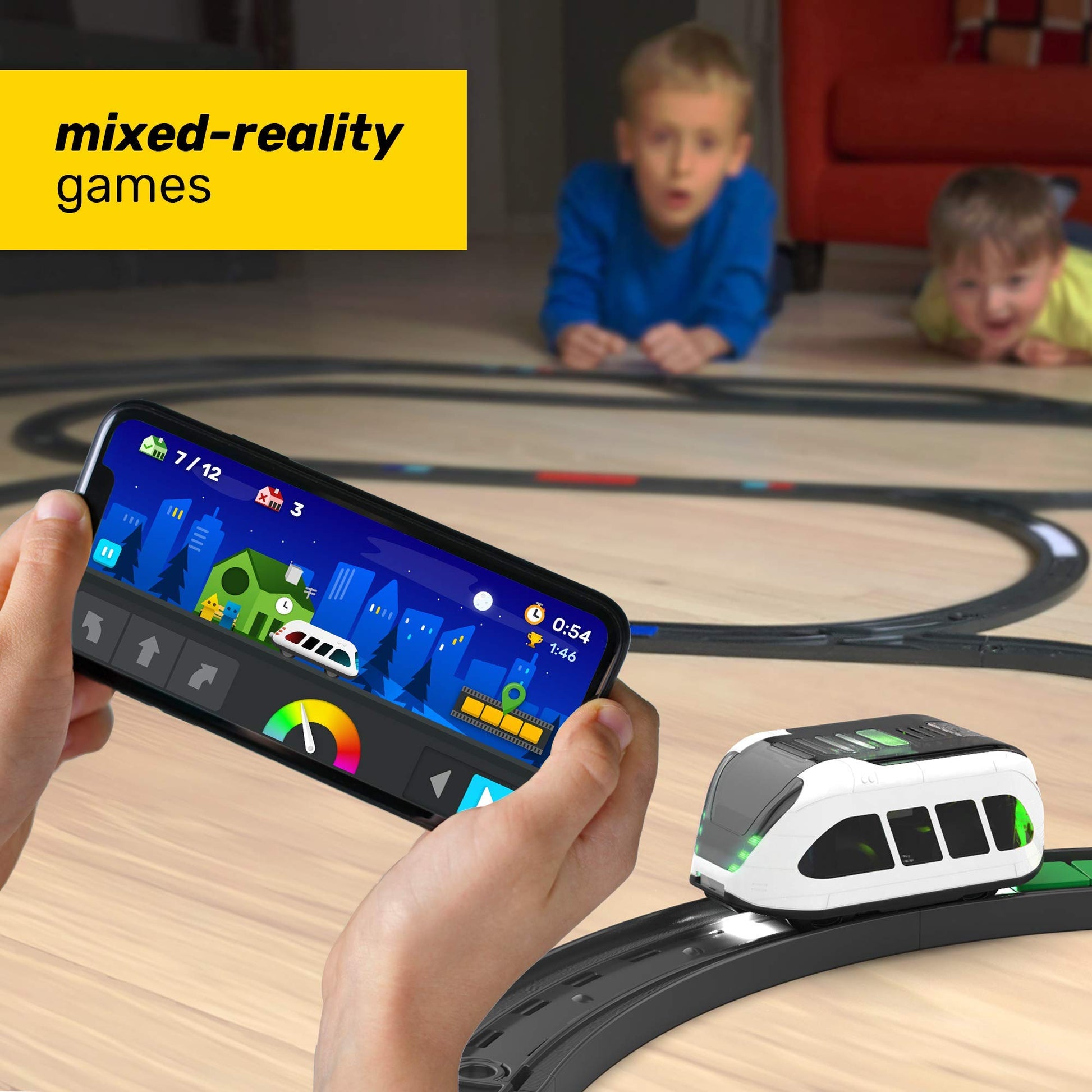 intelino Smart Train Starter Set: Award-Winning Robot Toy Train; App-Based + Screen-Free Drive Modes; 3 Free Apps for Playing and Learning