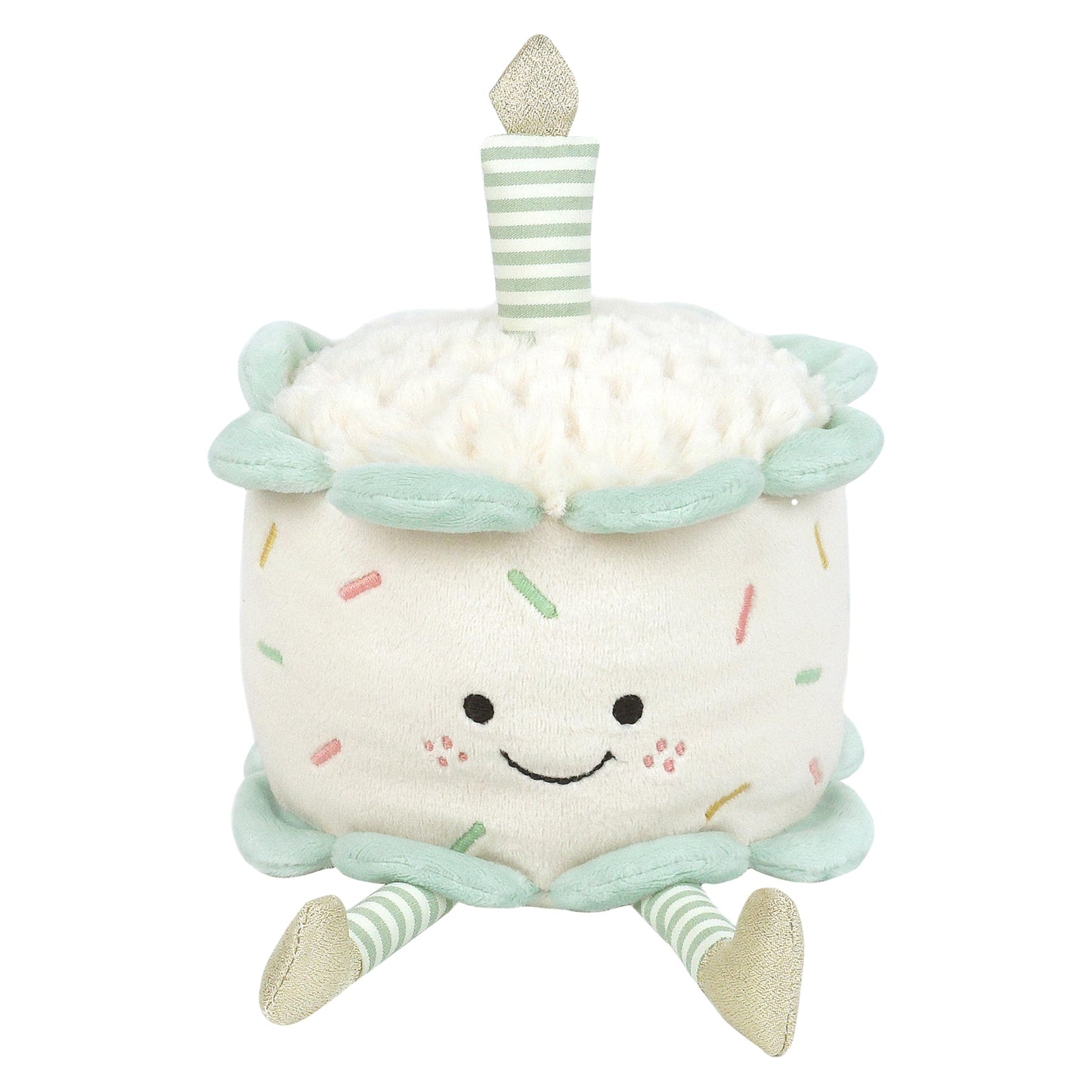 MON AMI Birthday Cake Plush Toy 5x7-Inch, Soft Dessert Stuffed Toy Gift
