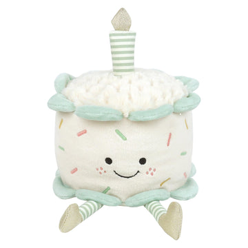 MON AMI Birthday Cake Plush Toy 5x7-Inch, Soft Dessert Stuffed Toy Gift