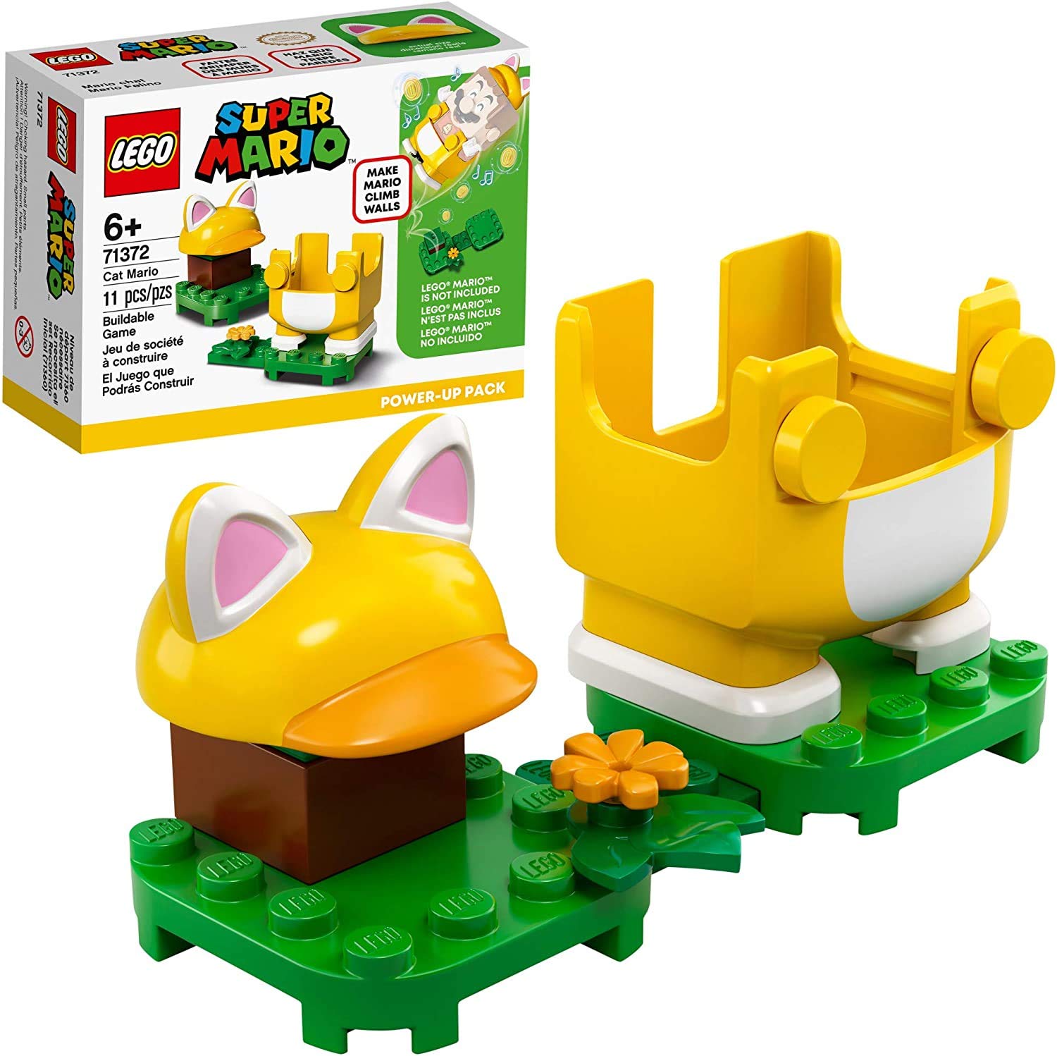 LEGO Super Mario Cat Mario Power-Up Pack 71372 Building Kit, Cool Toy for Kids to Power Up The Mario Figure in The Adventures with Mario Starter