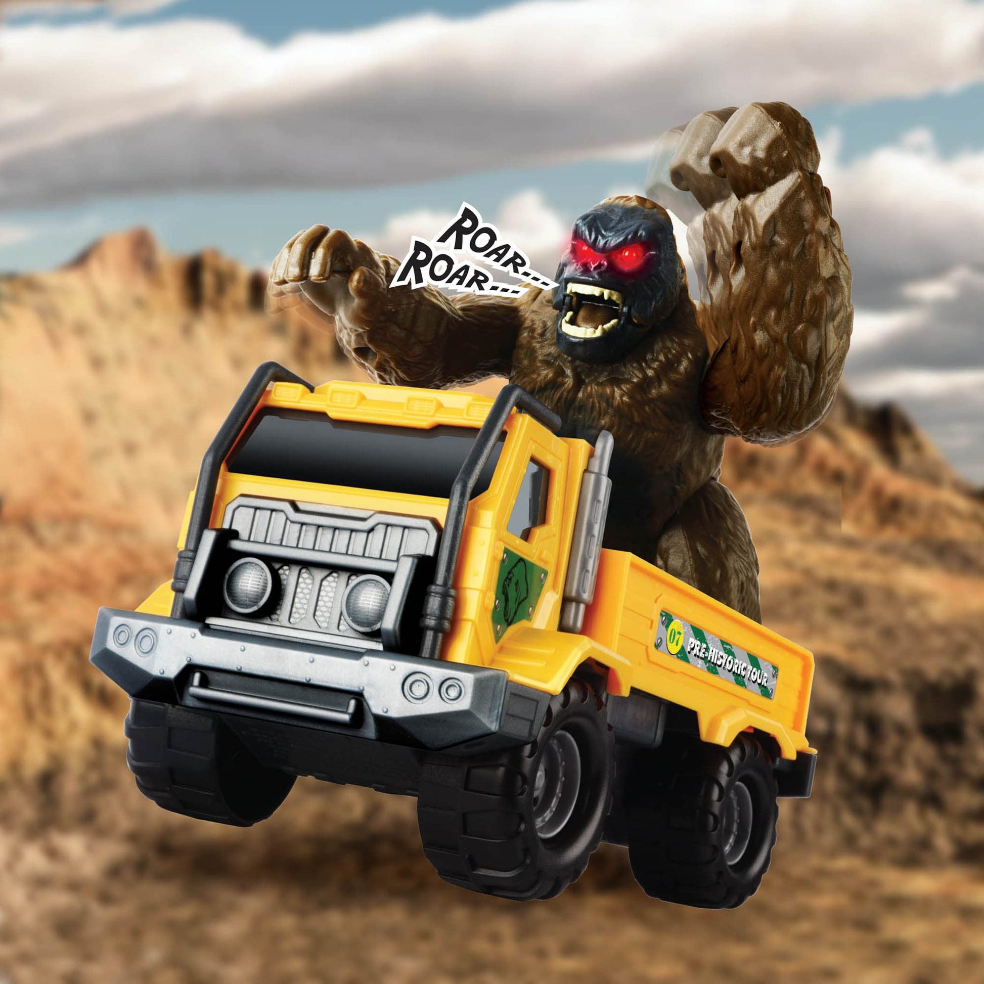 Light & Sound: Gorilla Transporter - Children's Play Truck & Gorilla Figurine, Ages 3+