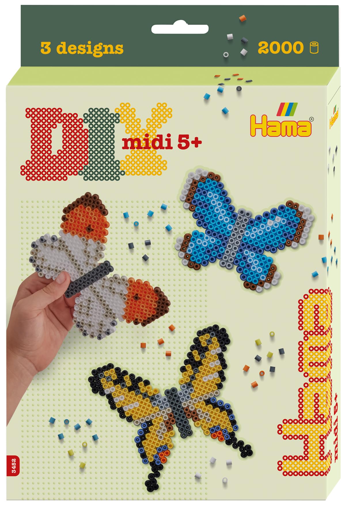Hama Beads DYI - Butterflies | Mosaic Decoration Arts & Craft for Creative Children Ages 5+, Small